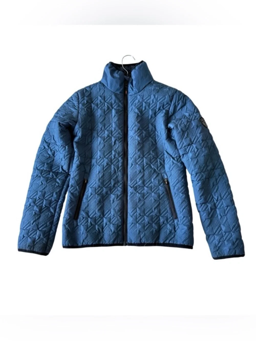 KERRITS Kids Blue Quilted Zip-Front Jacket
